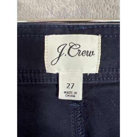 J. Crew Pants Womens 27 Navy The New Straight Leg Cargo Stretch Cotton Utility - Picture 5 of 11